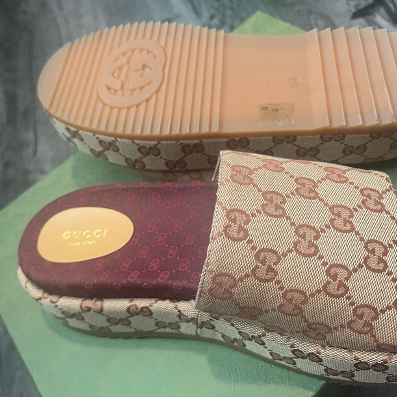 Authentic Brand New Never Worn Gucci Platform Sandals - Picture 6 of 15